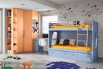 Проект на детска стая с двуетажни легла за едно дете София