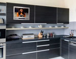 Кухня с вграден телевизор